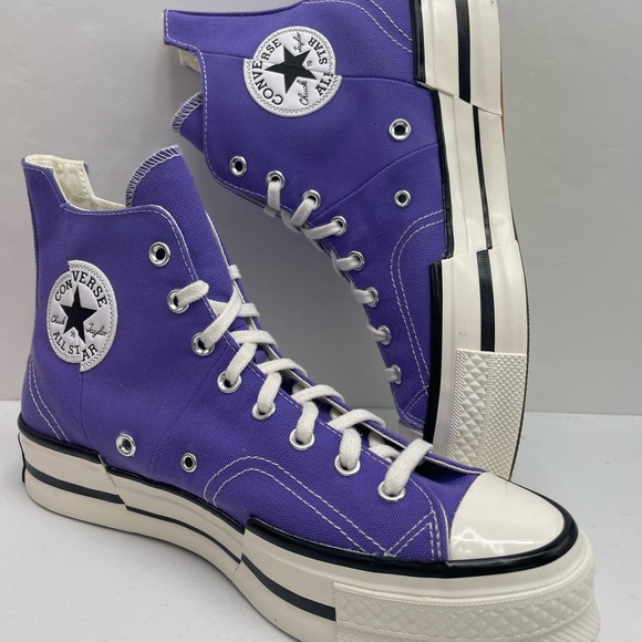 Converse Mn A12523C
CHUCK 70 PLUS HI
VIPER VIOLET/EGRET Purple High-Top Sneakers - Picture 15 of 16
